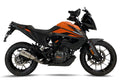 Ixrace MK2 inox stainless steel silencer KTM 390 Adventure conical exhaust GP style outlet road legal with removable db killer