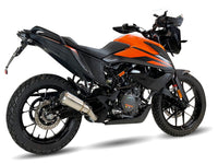 Ixrace MK2 inox stainless steel silencer KTM 390 Adventure conical exhaust GP style outlet road legal with removable db killer