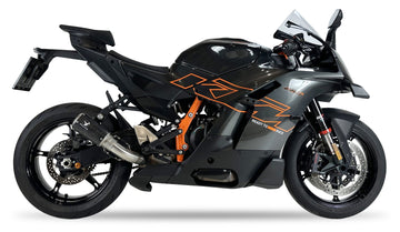 IXRACE MK2 Carbon Forged Silencer for KTM RC 990 (R) with forged carbon fibre body and MotoGP-style grille