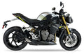 IXRACE MK2 Dual Black Silencers for Triumph Speed Triple 1200 in Satin Black Stainless Steel