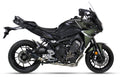 IXRACE M2 Black full exhaust system fitted to Yamaha MT-09 Tracer 2013-2020