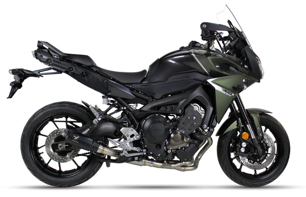 IXRACE M2 Black full exhaust system fitted to Yamaha MT-09 Tracer 2013-2020