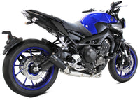 IXRACE M2 Black full exhaust system fitted to Yamaha MT-09 2013-2020