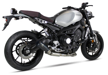 IXRACE M2 Black full exhaust system fitted to Yamaha XSR900 2016–2020_1