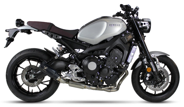 IXRACE M2 Black full exhaust system fitted to Yamaha XSR900 2016–2020