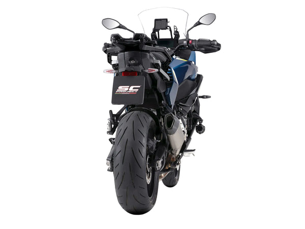 SC Project SC1-X titanium silencer for BMW S1000XR 2024-2026 Euro 5 plus homologated exhaust with carbon end cap_1