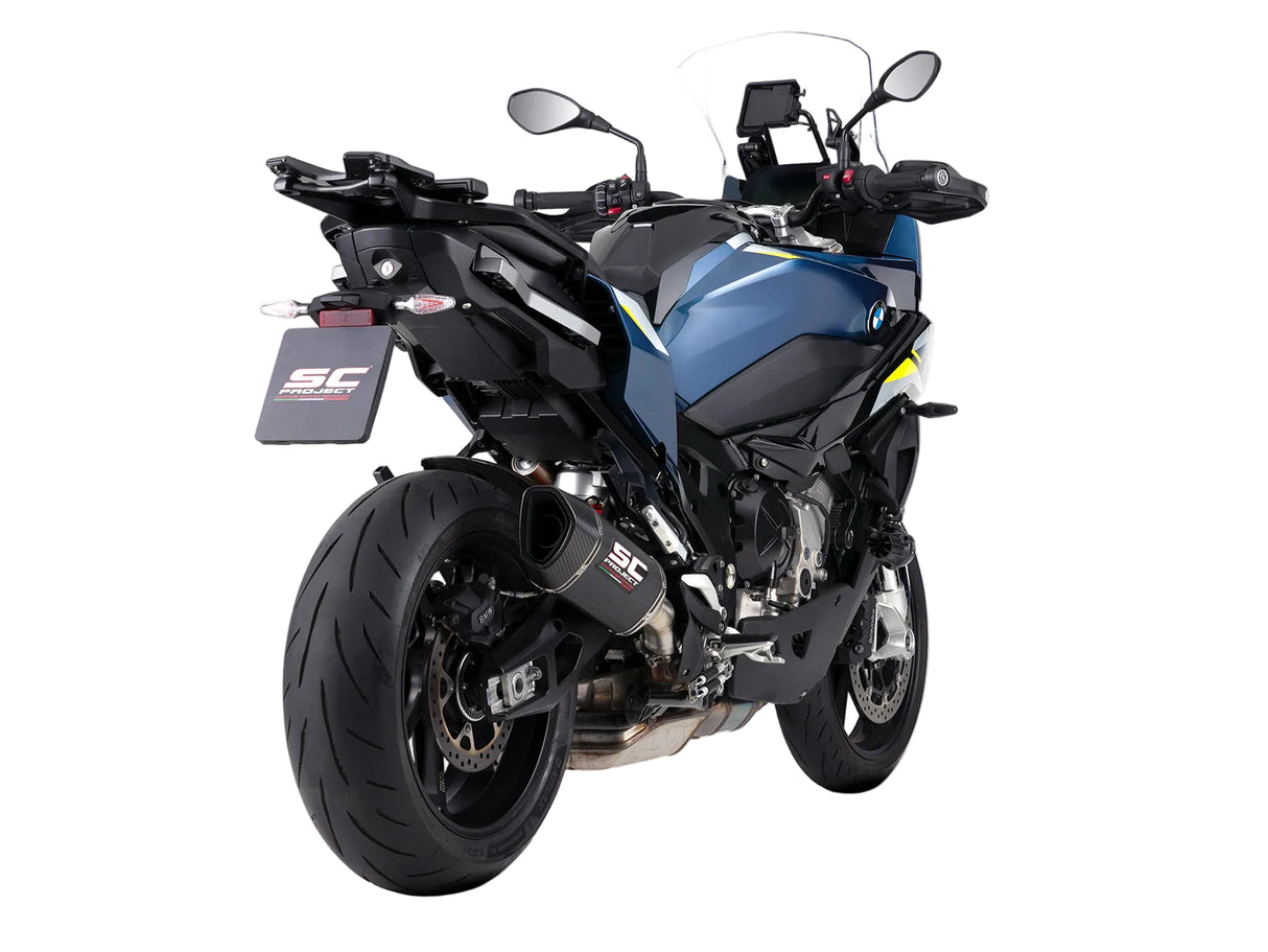 SC Project SC1-R carbon fibre silencer for BMW S1000XR 2024-2026 Euro 5 plus homologated exhaust with carbon end cap_2