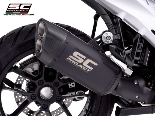 SC Project Adventure-R Black Titanium Silencer BMW R1300GS 2023-24 - Motorcycle Performance Store 