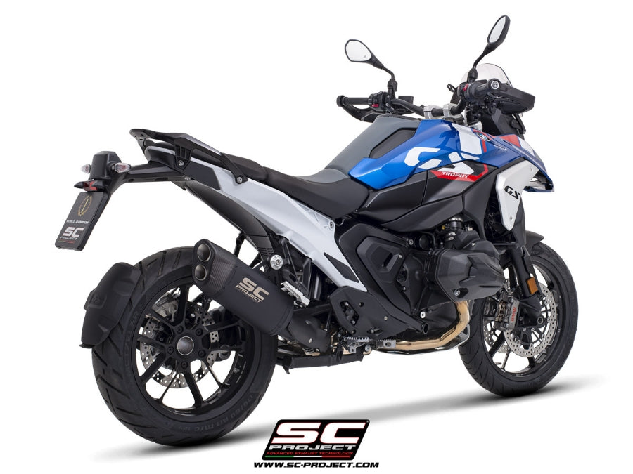 SC Project Adventure-R Black Titanium Silencer BMW R1300GS 2023-24 - Motorcycle Performance Store 