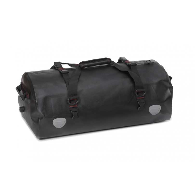 IXIL 50 litre waterproof motorcycle luggage bag black TPU dry bag with mounting straps and reflective strips for touring_2