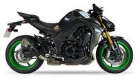 Ixrace MK1 black slashcut silencer for Kawasaki Z1100 SE 2025–2026 road legal exhaust