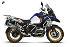 Termignoni titanium silencer tungsten finish fitted to BMW R1250GS Adventure 2019–2023 carbon heat shield exhaust_2
