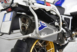 Termignoni titanium silencer tungsten finish fitted to BMW R1250GS Adventure 2019–2023 carbon heat shield exhaust