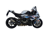 Termignoni titanium conical silencer fitted to BMW S1000RR 2019-2025 with carbon end cap_3