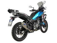 Termignoni titanium silencer with stainless steel Adventure end cap for CF Moto 450 MT Euro 5+ approved exhaust