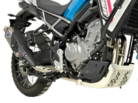 Termignoni titanium silencer with stainless steel Adventure end cap for CF Moto 450 MT Euro 5+ approved exhaust