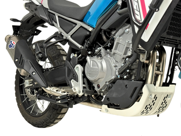 Termignoni stainless steel decat collector for CF Moto 450 MT racing exhaust headers 2024-2026_1