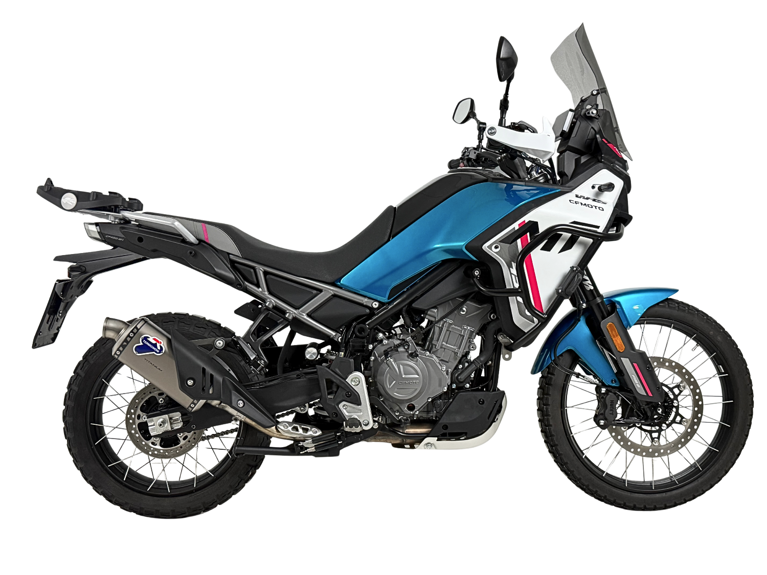 Termignoni stainless steel decat collector for CF Moto 450 MT racing exhaust headers 2024-2026_2