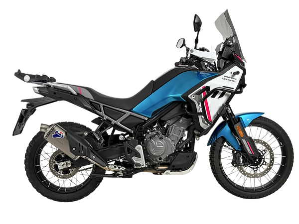 Termignoni stainless steel decat collector for CF Moto 450 MT racing exhaust headers 2024-2026_2