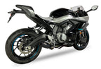 IXIL Race Xtrem Black Full Exhaust System for CF Moto 675 SR-R with 230 mm AISI304 stainless steel conical silencer, headers and removable dB killer_1