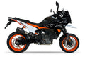 Ixil Race Xtrem black conical slip-on exhaust silencer fitted to KTM 890 SMT 2023–2026