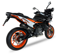 Ixil Race Xtrem black conical slip-on exhaust silencer fitted to KTM 890 SMT 2023–2026