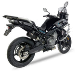 Ixil Race Xtrem black conical slip-on exhaust silencer fitted to CF Moto 800MT 2025–2026_1