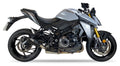 IXIL Race Xtrem Black silencer fitted to Suzuki GSX-S 950 with black conical end cap