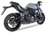 IXIL Race Xtrem Black silencer fitted to Suzuki GSX-S 950 with black conical end cap_1