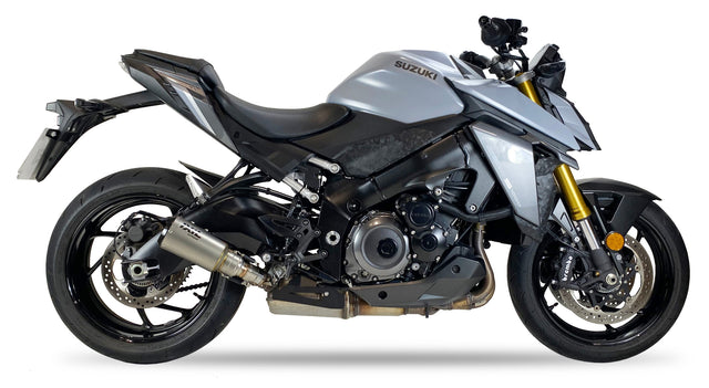 IXIL Race Xtrem silencer fitted to Suzuki GSX-S1000 GT with carbon fibre end cap