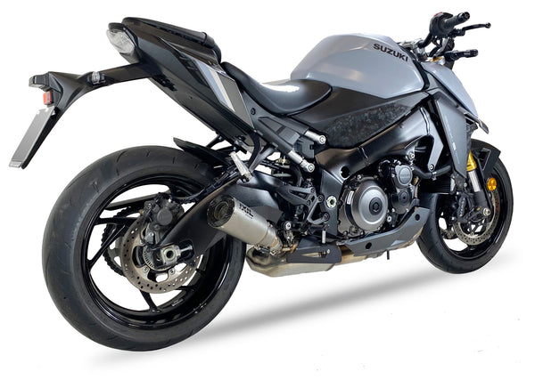 IXIL Race Xtrem silencer fitted to Suzuki GSX-S1000 GX with carbon fibre end cap_1