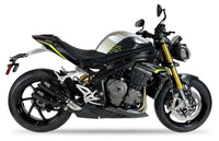 IXIL Dual Race Xtrem Black Silencers for Triumph Speed Triple 1200 in Matte Black Stainless Steel
