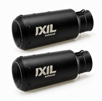 IXIL Dual Race Xtrem Black Silencers for Triumph Speed Triple 1200 in Matte Black Stainless Steel