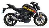 Ixil Race Xtrem conical stainless steel full exhaust system for Voge 125 R with carbon fibre end cap and satin finish