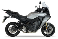IXIL Race Xtrem Black full exhaust system fitted to Yamaha Tracer 9 GT with black conical silencer