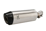 Ixrace Desert stainless steel silencer Honda NT1100 2022-2026 Euro 5 exhaust with carbon outlet compatible with OE panniers_4