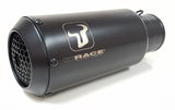 IXRACE M2 Black slip-on silencer installed on Suzuki GSX-R1000 2017-2024 with GP-style outlet_2