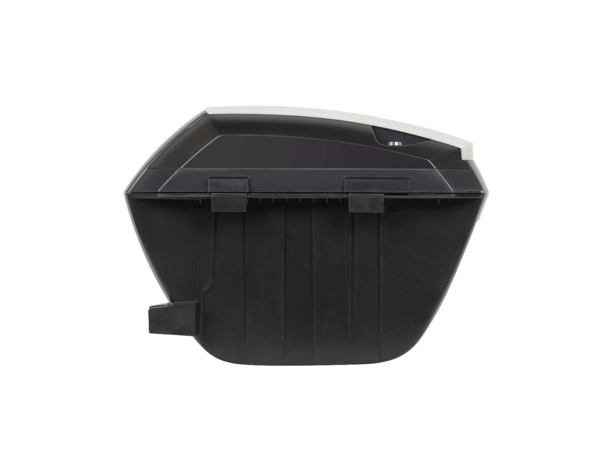 SHAD SH23 black motorcycle panniers 23 litre slim waterproof side cases lightweight aerodynamic design_3