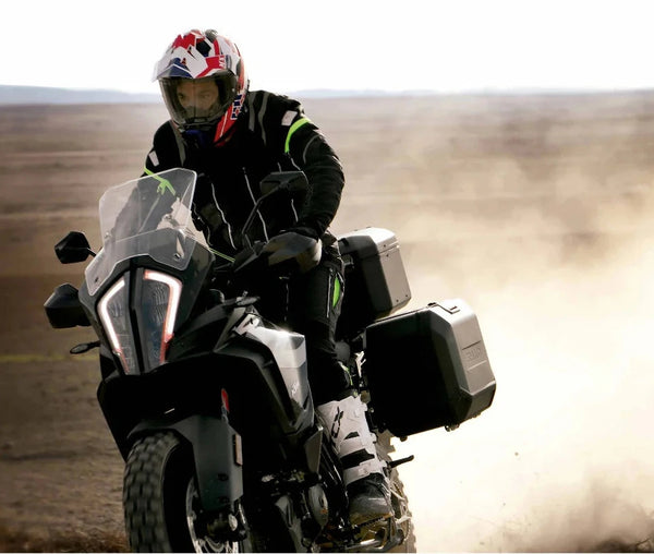 SHAD TR36 Terra black left aluminium pannier 35 litre waterproof motorcycle side case with scratch resistant finish_11