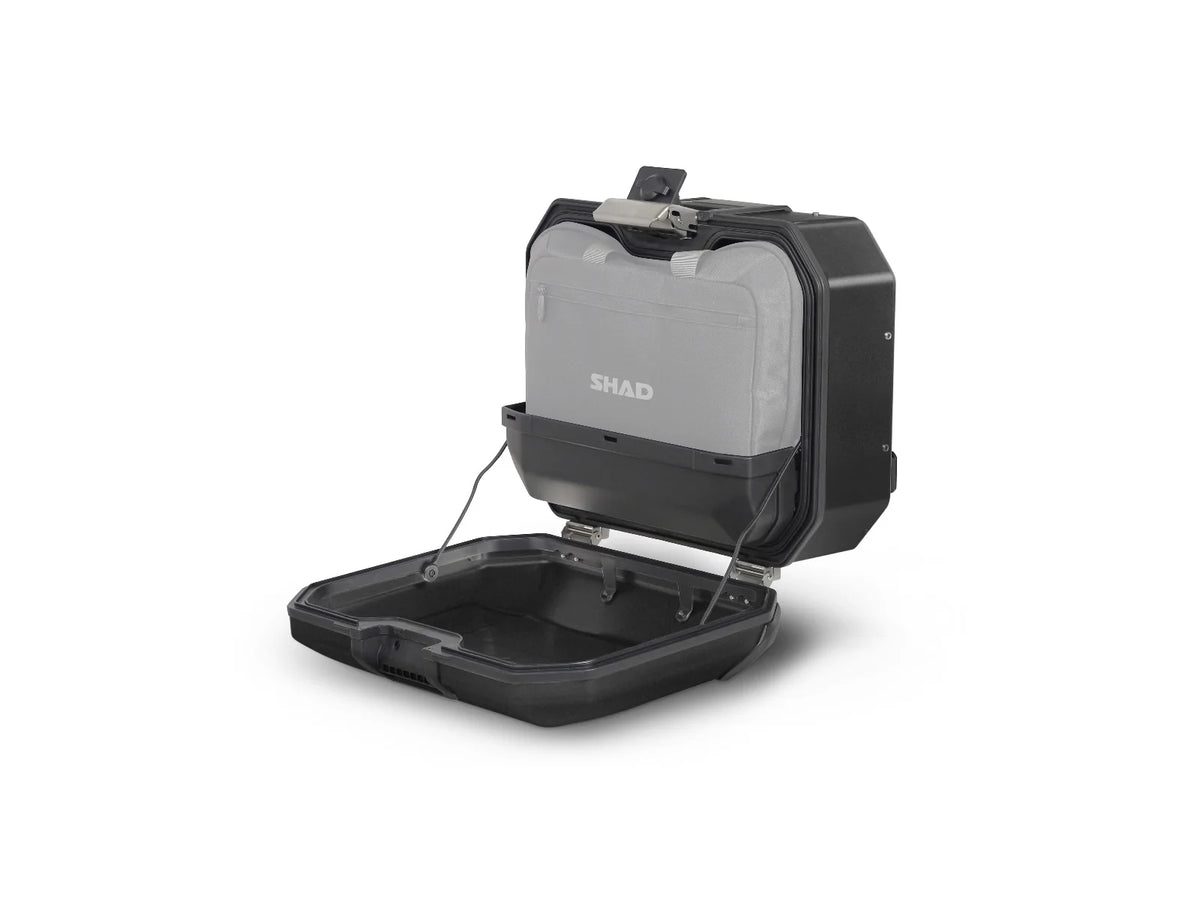 SHAD TR36 Terra black left aluminium pannier 35 litre waterproof motorcycle side case with scratch resistant finish_3