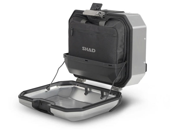SHAD TR36 Terra right aluminium pannier 35 litre waterproof motorcycle side case with lock system and mesh restraint_1