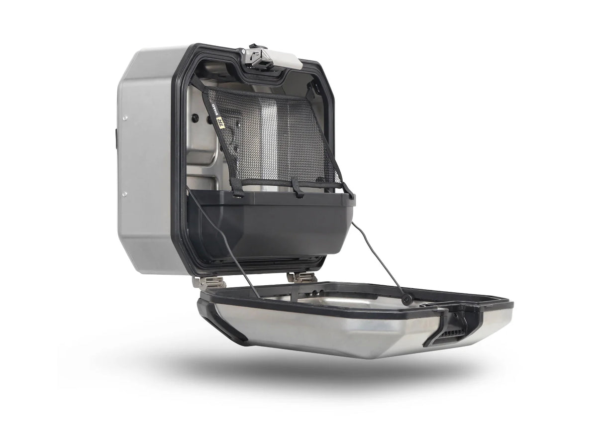 SHAD TR36 Terra right aluminium pannier 35 litre waterproof motorcycle side case with lock system and mesh restraint_3