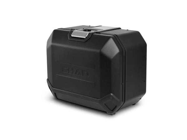SHAD TR47 Terra black left aluminium pannier 47 litre waterproof motorcycle side case with scratch resistant finish_1