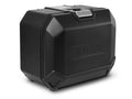 SHAD TR47 Terra black right aluminium pannier 47 litre waterproof motorcycle side case with lock system and mesh restraint