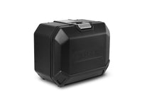 SHAD TR47 Terra black right aluminium pannier 47 litre waterproof motorcycle side case with lock system and mesh restraint