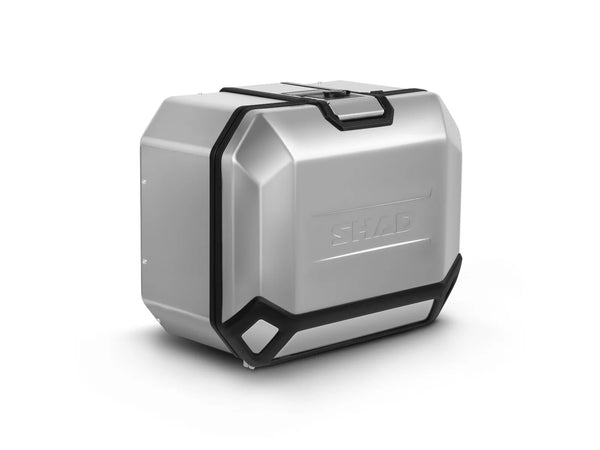 SHAD TR47 Terra right aluminium pannier 47 litre waterproof motorcycle side case with lock system and mesh restraint_1