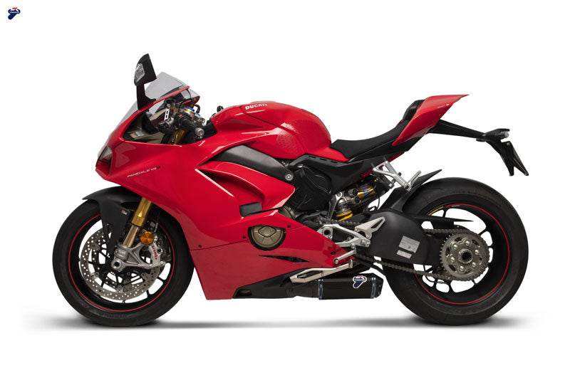 Termignoni Black Titanium Silencers Ducati Panigale V4 (R,S) 2018-24 - Motorcycle Performance Store