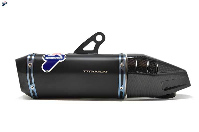 Termignoni D199 Black Titanium Silencers Ducati Streetfighter V4 / S 2020-24 - Motorcycle Performance Store