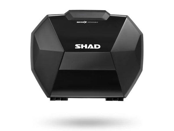SHAD SH38X gloss black pannier covers pair replacement panels for expandable motorcycle panniers_1