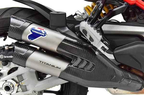Termignoni Twin Silencer Kit - Ducati Multistrada V4 / S 2021-24 - Motorcycle Performance Store